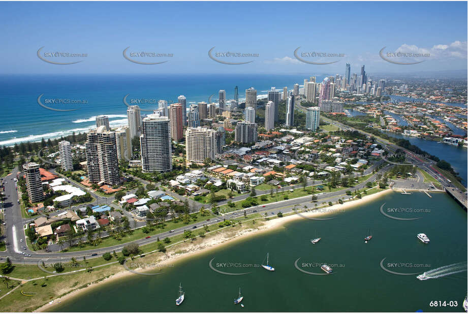 Aerial Photo Main Beach QLD Aerial Photography