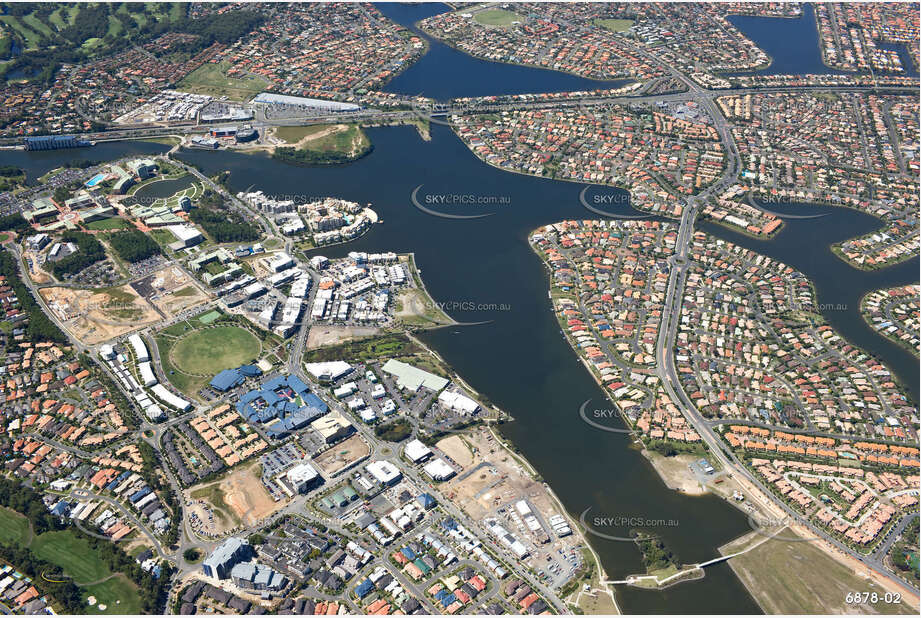 Aerial Photo Varsity Lakes QLD Aerial Photography