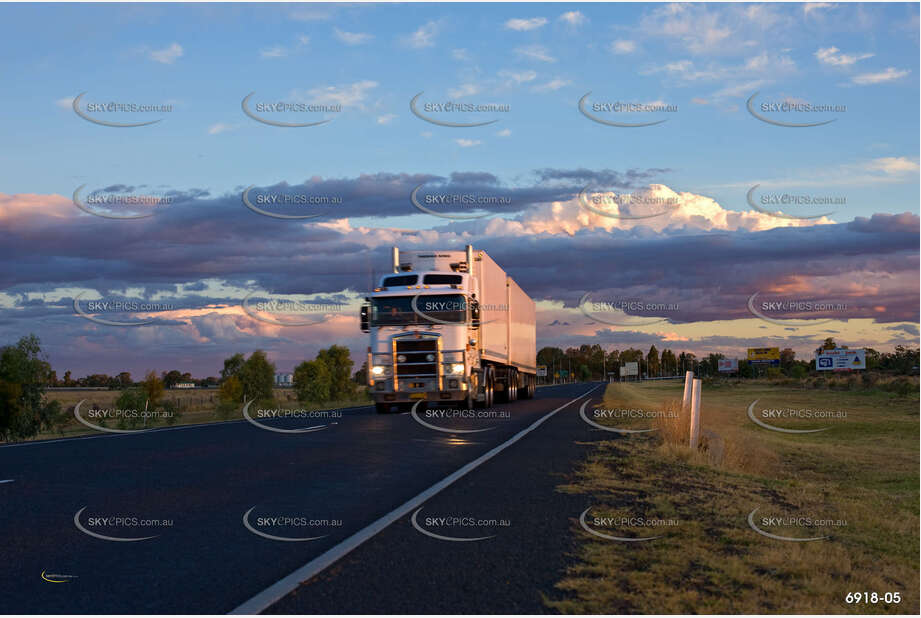 Long Haul Truck Aerial Photography