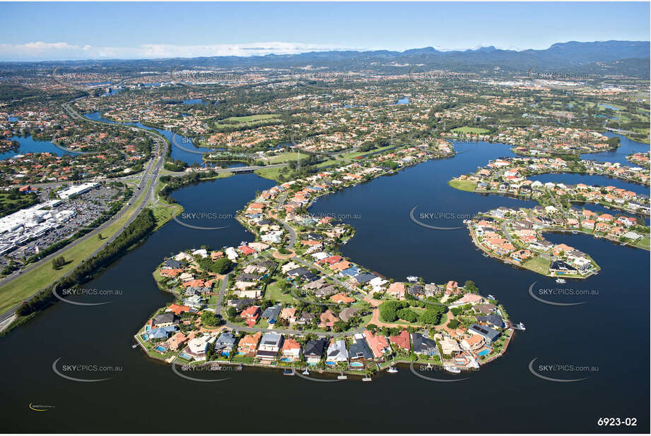 Aerial Photo Clear Island Waters QLD Aerial Photography