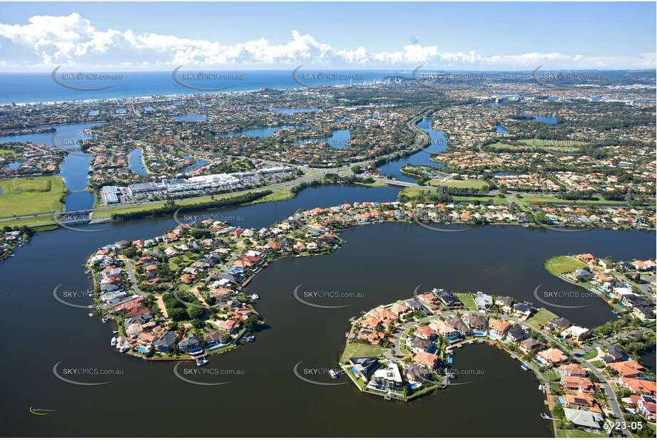 Aerial Photo Clear Island Waters QLD Aerial Photography