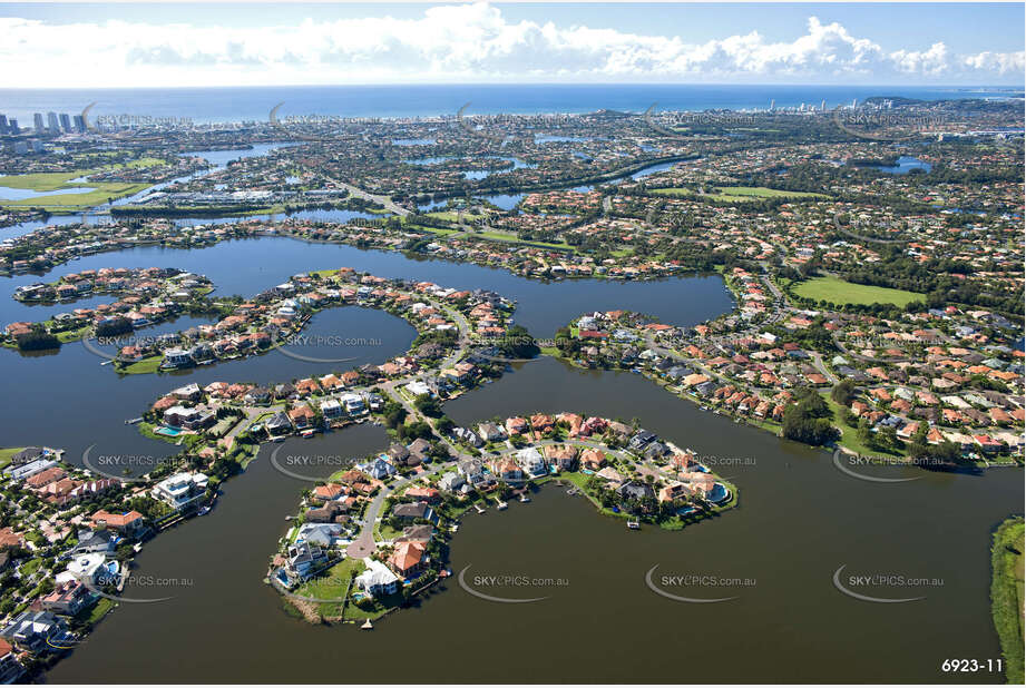 Aerial Photo Clear Island Waters QLD Aerial Photography
