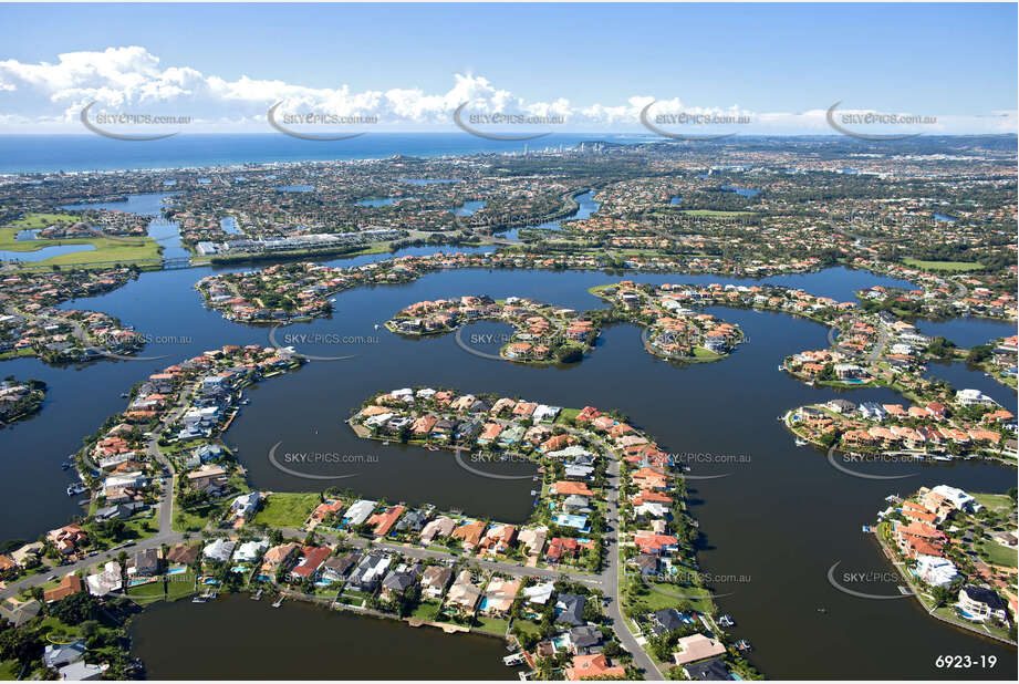 Aerial Photo Clear Island Waters QLD Aerial Photography