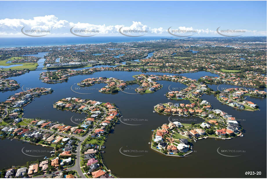 Aerial Photo Clear Island Waters QLD Aerial Photography