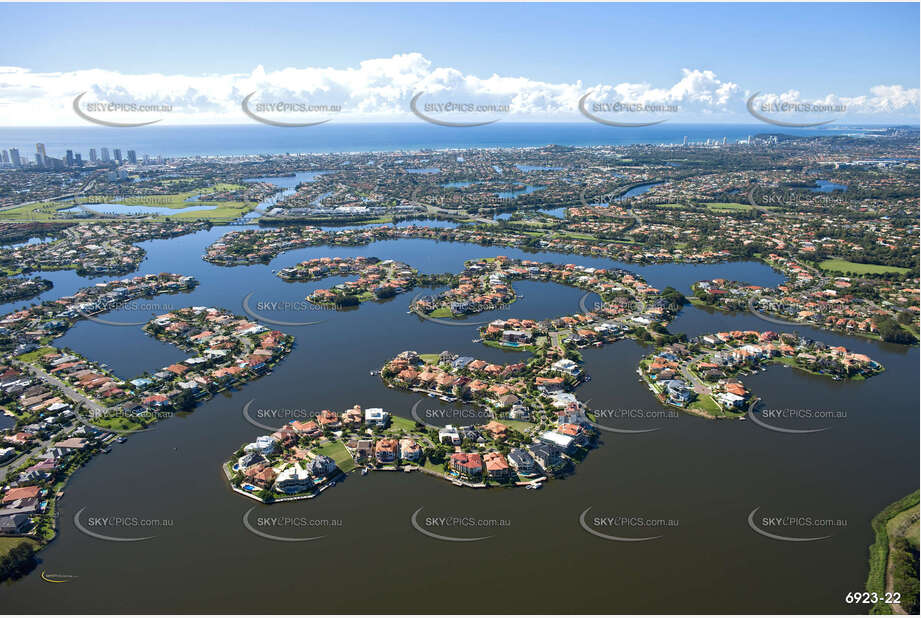 Aerial Photo Clear Island Waters QLD Aerial Photography