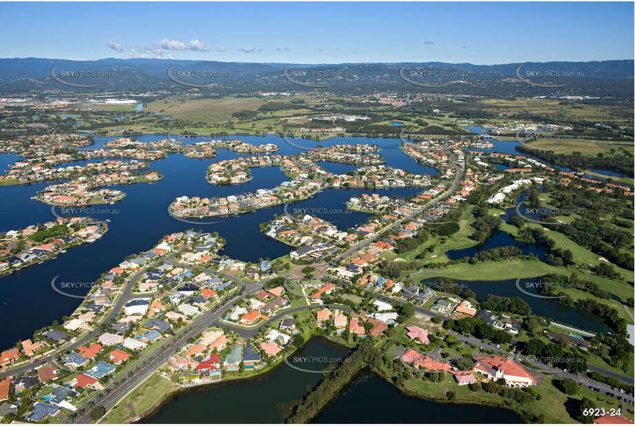 Aerial Photo Clear Island Waters QLD Aerial Photography