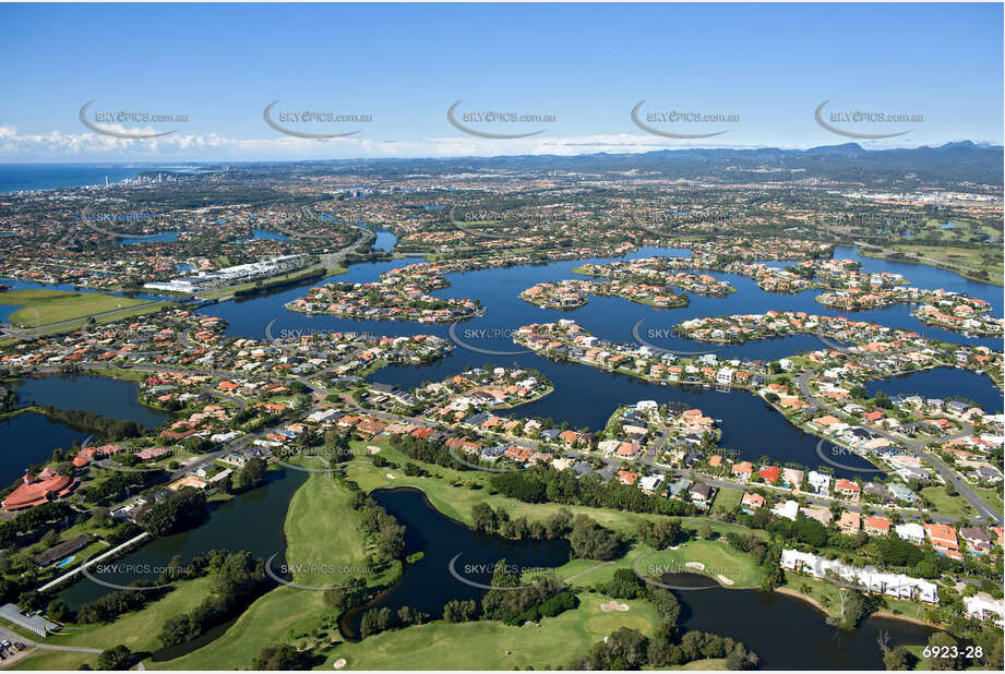 Aerial Photo Clear Island Waters QLD Aerial Photography