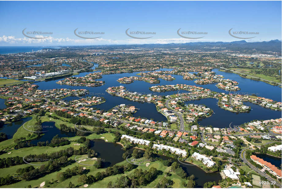 Aerial Photo Clear Island Waters QLD Aerial Photography