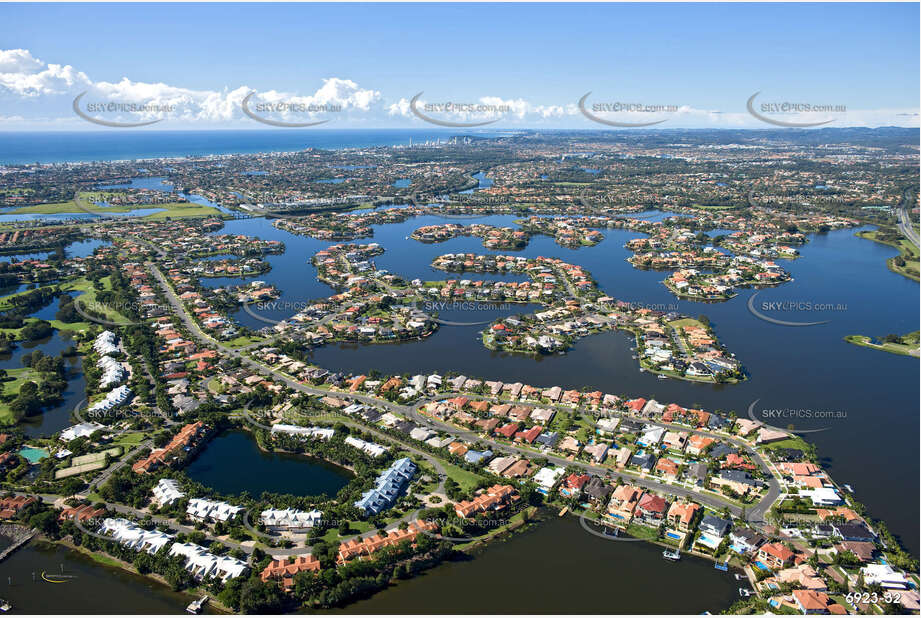 Aerial Photo Clear Island Waters QLD Aerial Photography