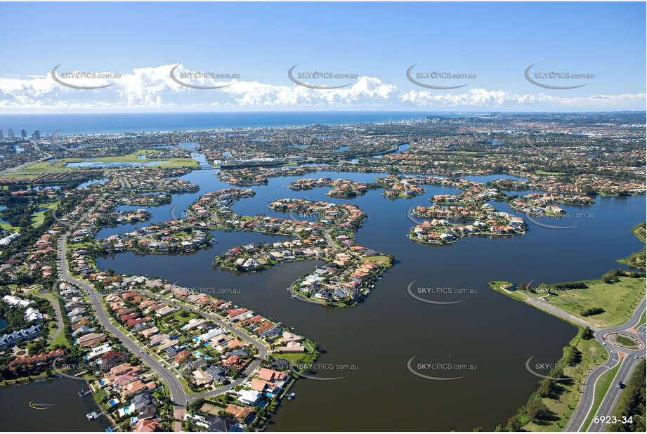 Aerial Photo Clear Island Waters QLD Aerial Photography