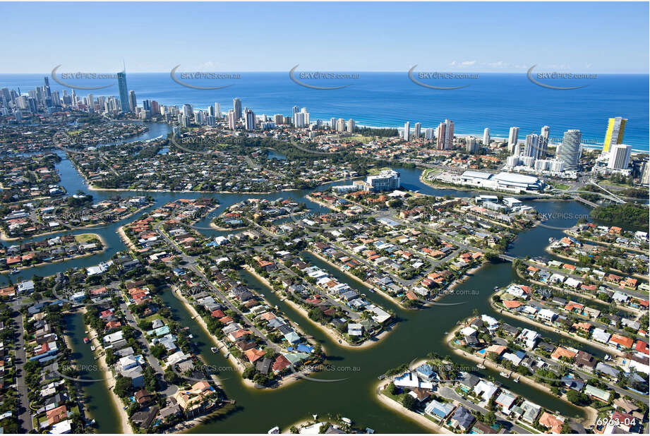 Aerial Photo Broadbeach Waters QLD Aerial Photography