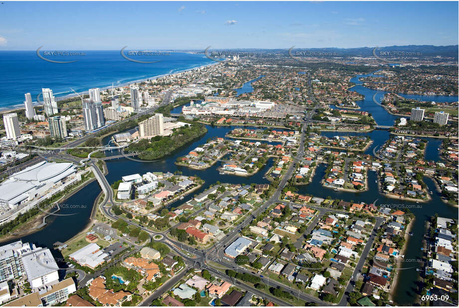 Aerial Photo Broadbeach Waters QLD Aerial Photography