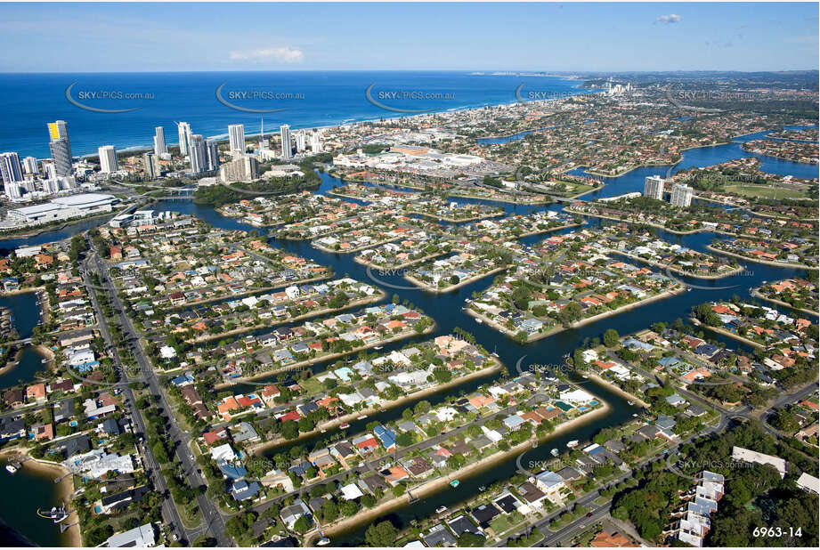 Aerial Photo Broadbeach Waters QLD Aerial Photography