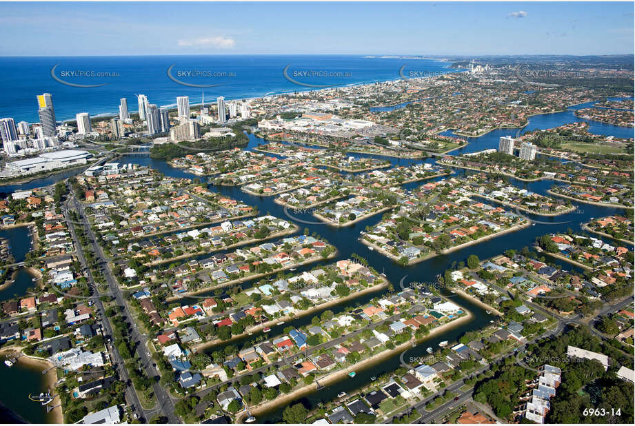 Aerial Photo Broadbeach Waters QLD Aerial Photography