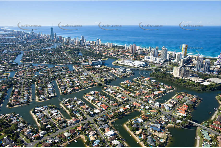 Aerial Photo Broadbeach Waters QLD Aerial Photography