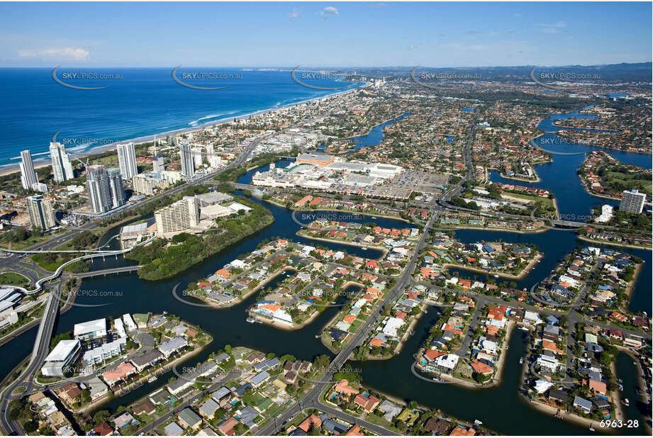 Aerial Photo Broadbeach Waters QLD Aerial Photography