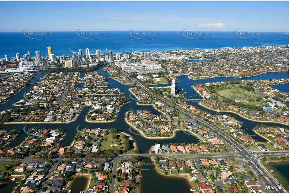 Aerial Photo Broadbeach Waters QLD Aerial Photography