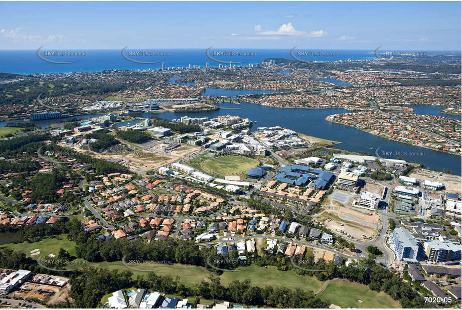 Aerial Photo Varsity Lakes QLD Aerial Photography