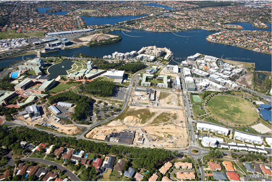 Aerial Photo Varsity Lakes QLD Aerial Photography