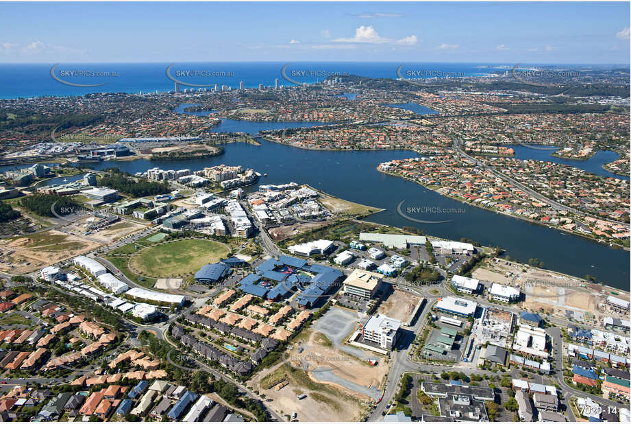 Aerial Photo Varsity Lakes QLD Aerial Photography