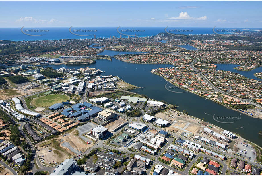 Aerial Photo Varsity Lakes QLD Aerial Photography