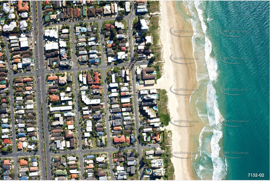 Vertical Aerial Photo Mermaid Beach QLD Aerial Photography