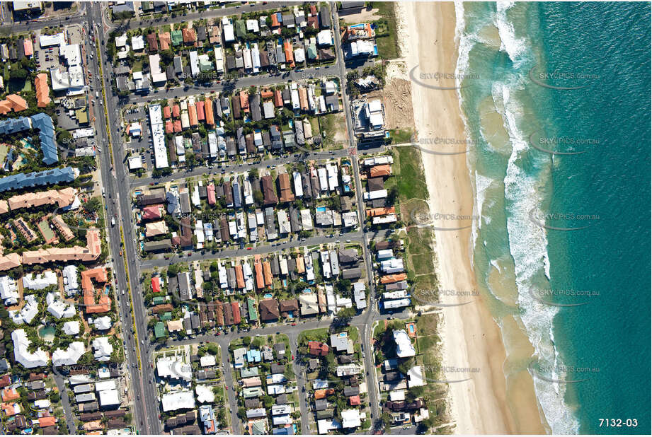 Vertical Aerial Photo Mermaid Beach QLD Aerial Photography