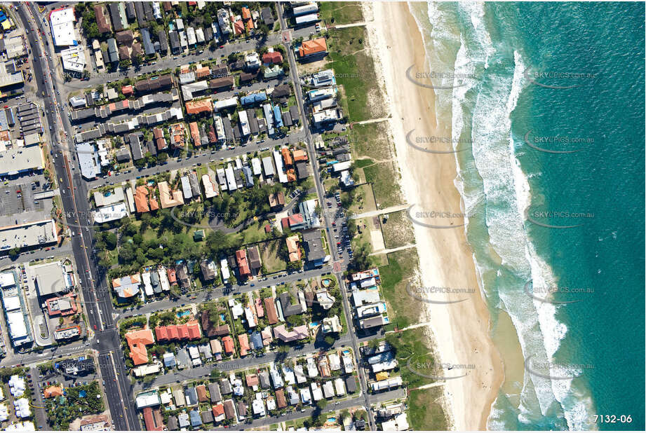 Vertical Aerial Photo Mermaid Beach QLD Aerial Photography