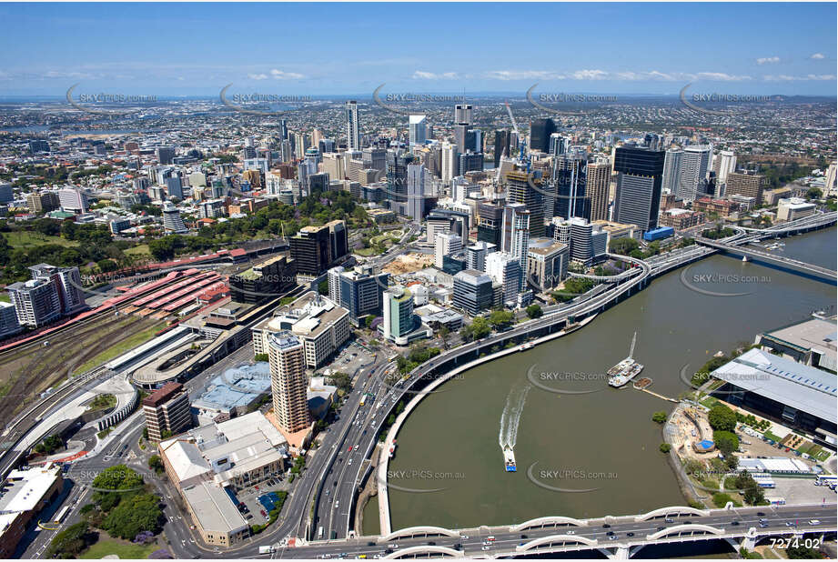 Aerial Photo Brisbane CBD QLD Aerial Photography