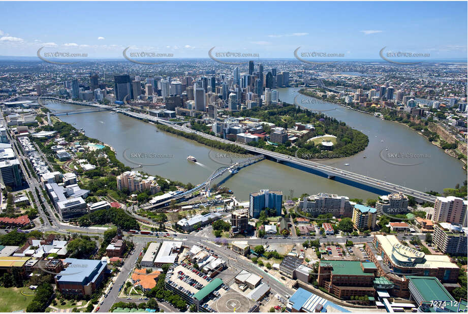 Aerial Photo Brisbane CBD QLD Aerial Photography