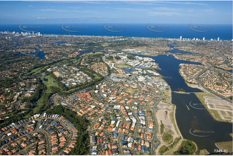 Aerial Photo Varsity Lakes QLD Aerial Photography