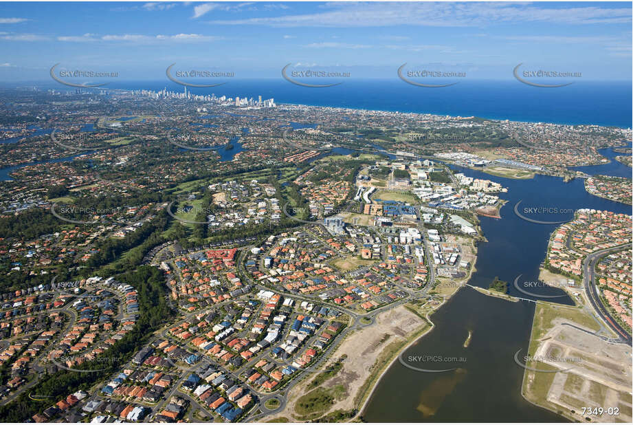 Aerial Photo Varsity Lakes QLD Aerial Photography