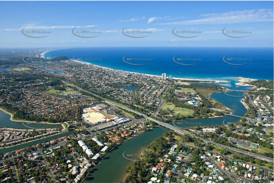 Aerial Photo Currumbin Waters QLD Aerial Photography