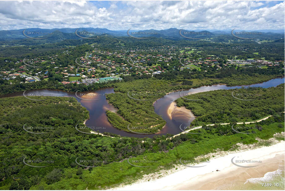 Aerial Photo Ocean Shores NSW Aerial Photography