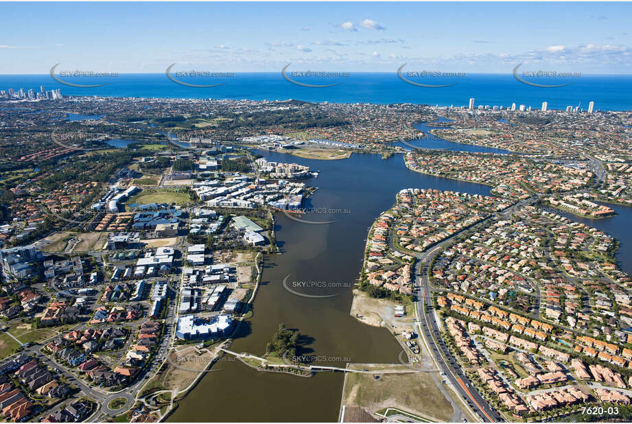 Aerial Photo Varsity Lakes QLD Aerial Photography