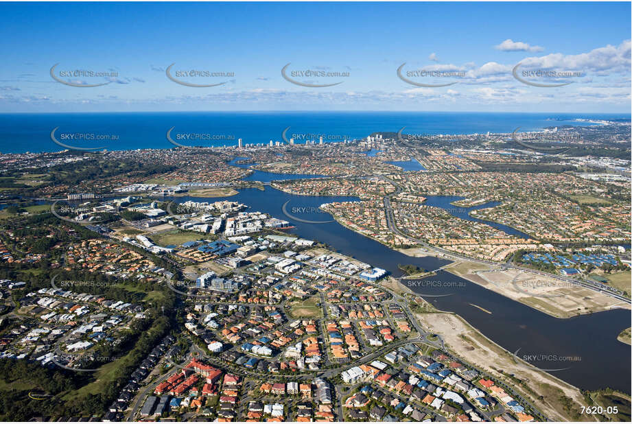 Aerial Photo Varsity Lakes QLD Aerial Photography