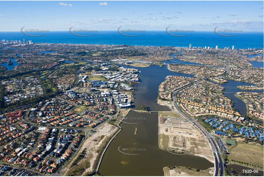 Aerial Photo Varsity Lakes QLD Aerial Photography