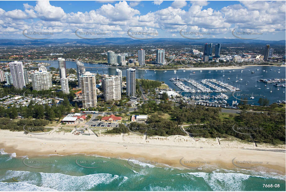 Aerial Photo Main Beach QLD Aerial Photography