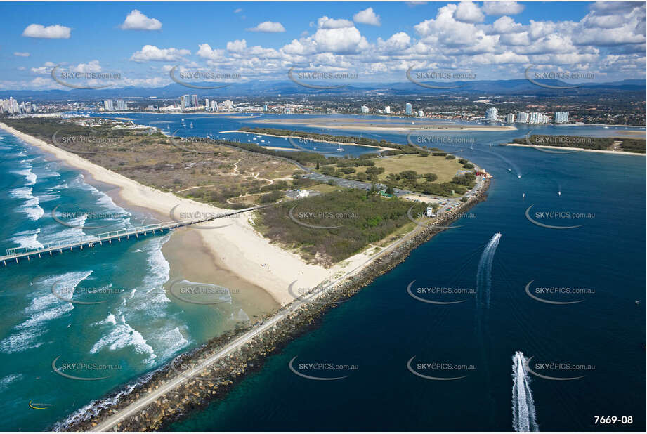 Aerial Photo The Spit QLD Aerial Photography