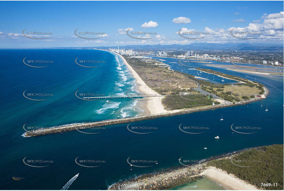 Aerial Photo The Spit QLD Aerial Photography