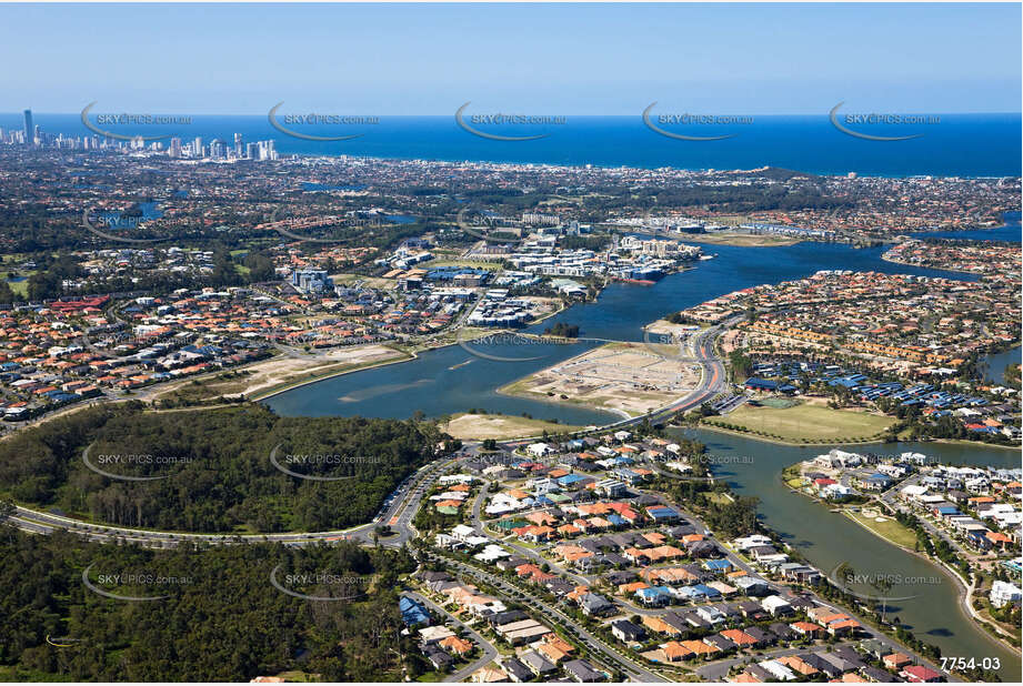 Aerial Photo Varsity Lakes QLD Aerial Photography