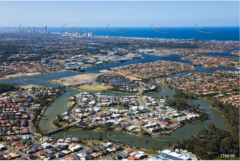 Aerial Photo Varsity Lakes QLD Aerial Photography