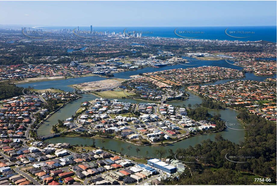 Aerial Photo Varsity Lakes QLD Aerial Photography