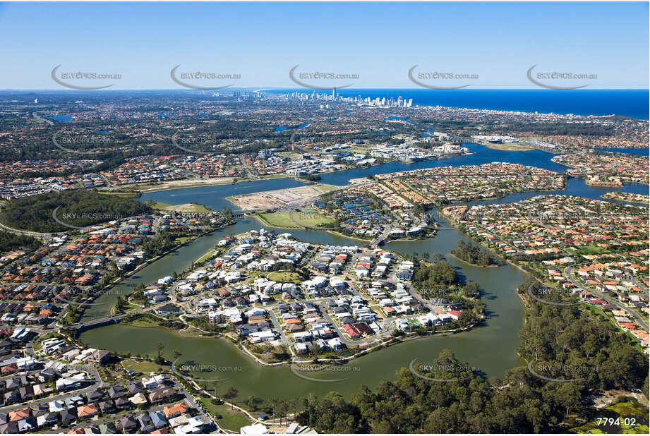 Aerial Photo Varsity Lakes QLD Aerial Photography