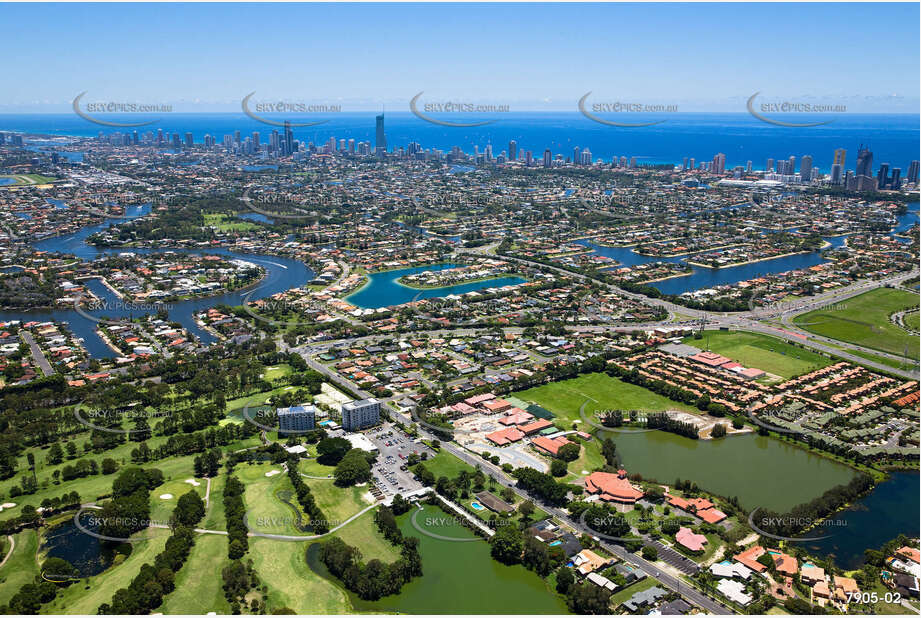 Aerial Photo Clear Island Waters QLD Aerial Photography