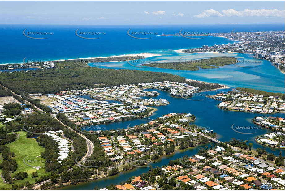 Aerial Photo Twin Waters QLD Aerial Photography