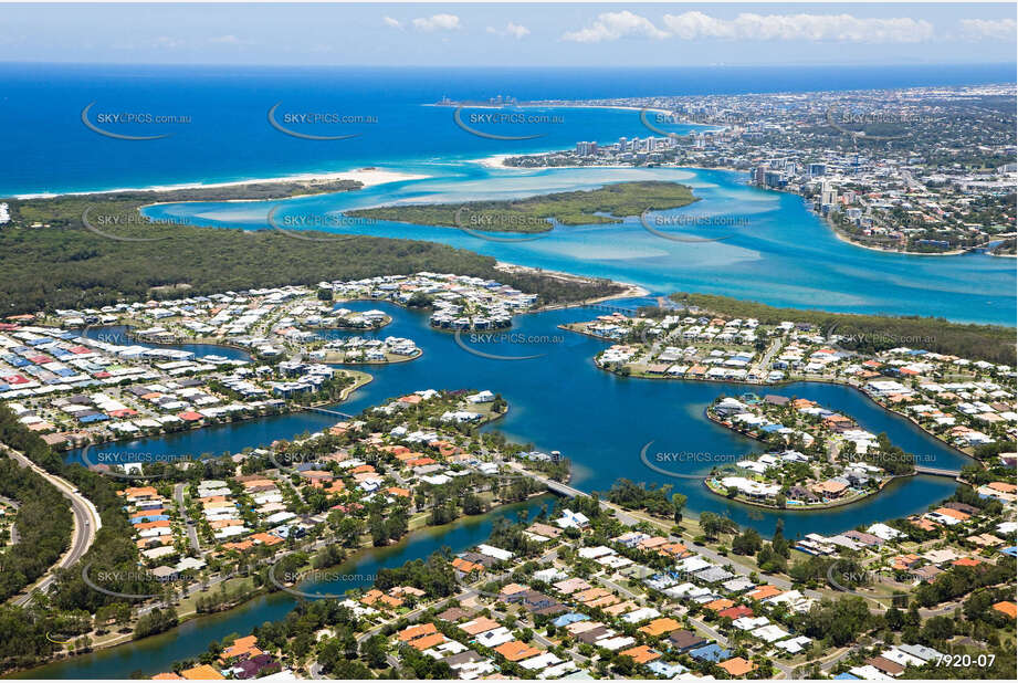 Aerial Photo Twin Waters QLD Aerial Photography