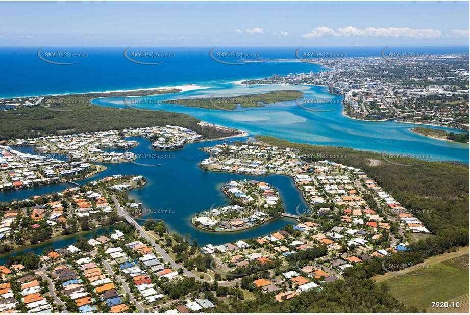 Aerial Photo Twin Waters QLD Aerial Photography