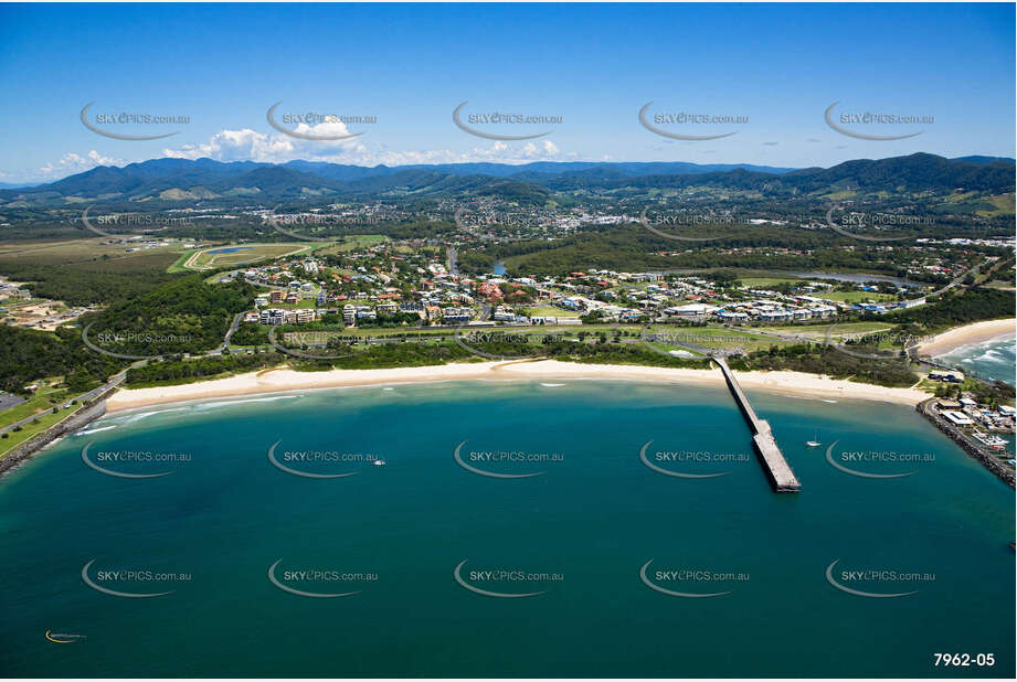 Aerial Photo Coffs Harbour Jetty NSW Aerial Photography