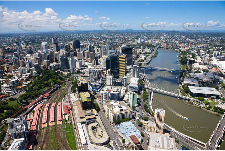 Aerial Photo Brisbane CBD QLD Aerial Photography